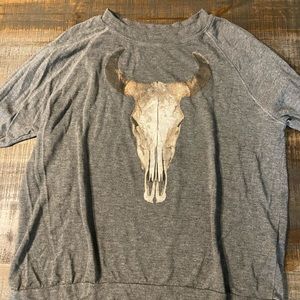 Buddy Love bull skull long sleeve